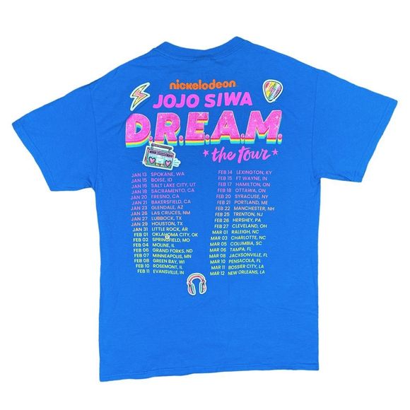 Nickelodeon JoJo Siwa D.R.E.A.M. Tour 2022 Official Merch Crew Neck Tee - Medium - Picture 3 of 6